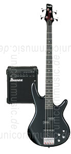 zur Detailansicht E-Bass Set IBANEZ GSR-190-MJU-BK - Jump Start + Verstärker + Stimmgerät + Tasche + Kabel + Gurt
