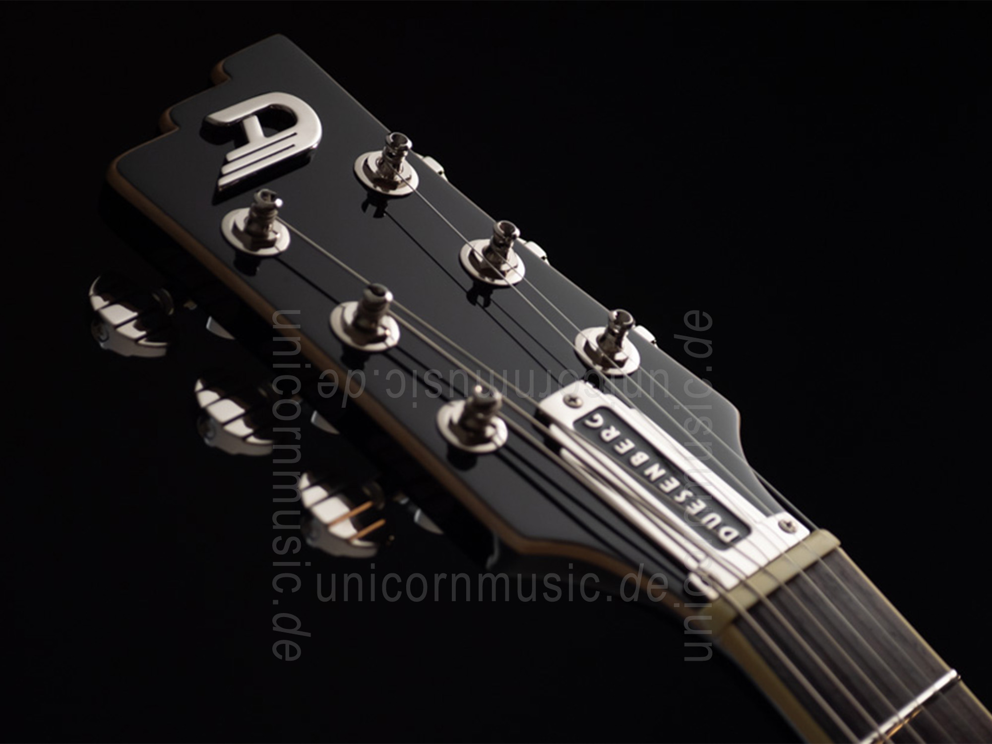 zur Artikelbeschreibung / Preis E-Gitarre DUESENBERG The Falken - Black (incl. Radiator Tremola)