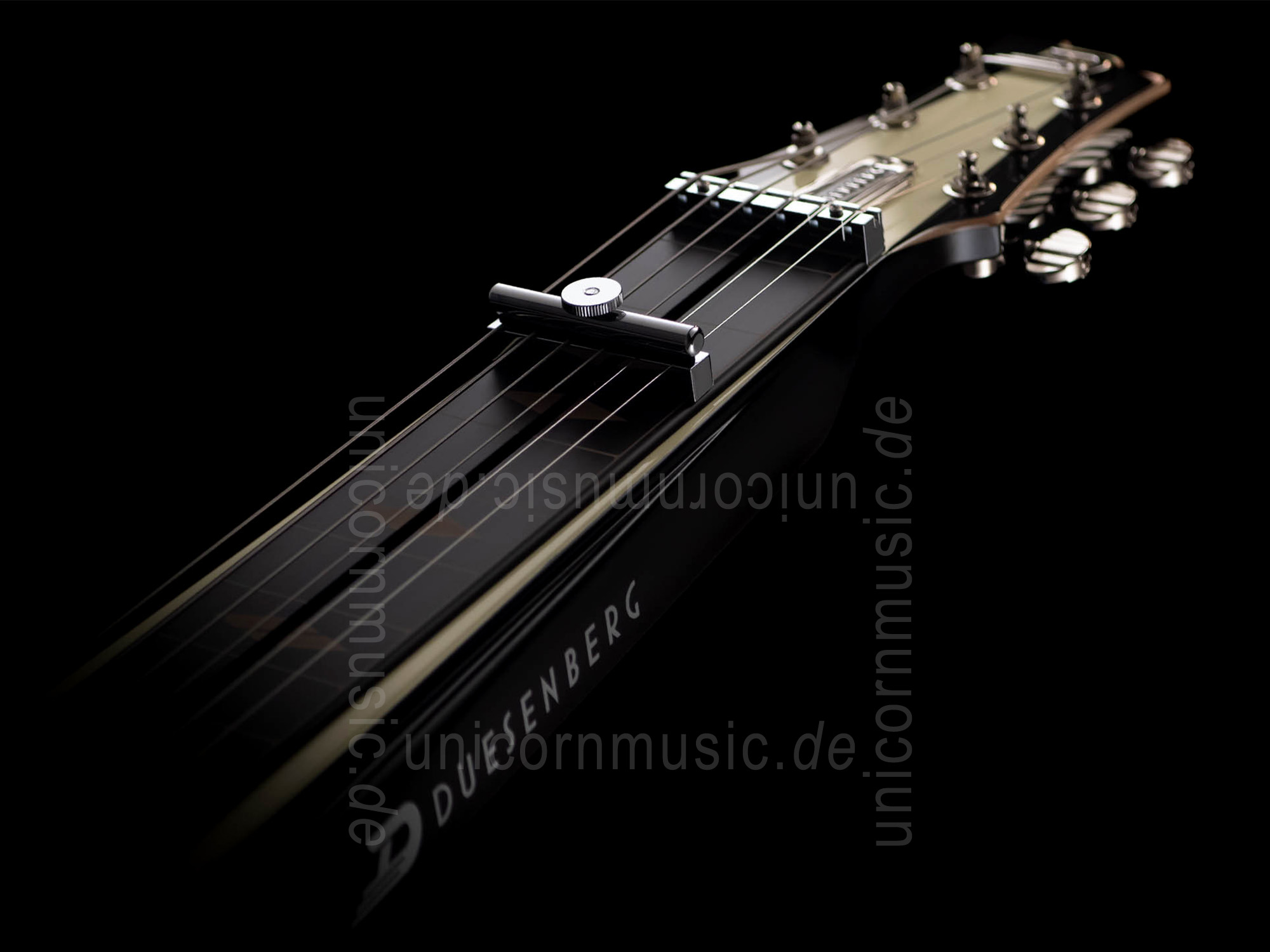 zur Artikelbeschreibung / Preis E-Gitarre DUESENBERG Fairytale Lapsteel Split/King Edition + Custom Line Case