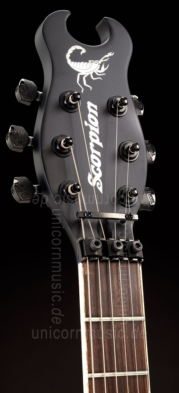 zur Artikelbeschreibung / Preis E-Gitarre BURNS SCORPION FR - in Matt Schwarz