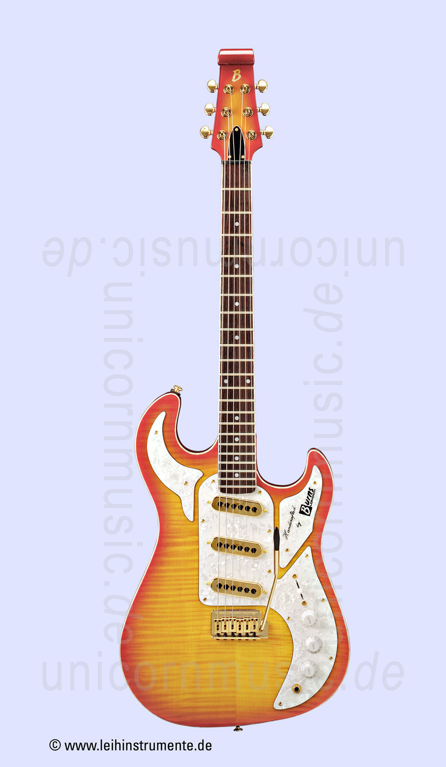 zur Artikelbeschreibung / Preis E-Gitarre BURNS SHADOW SPECIAL - in Honeyburst Lackierung