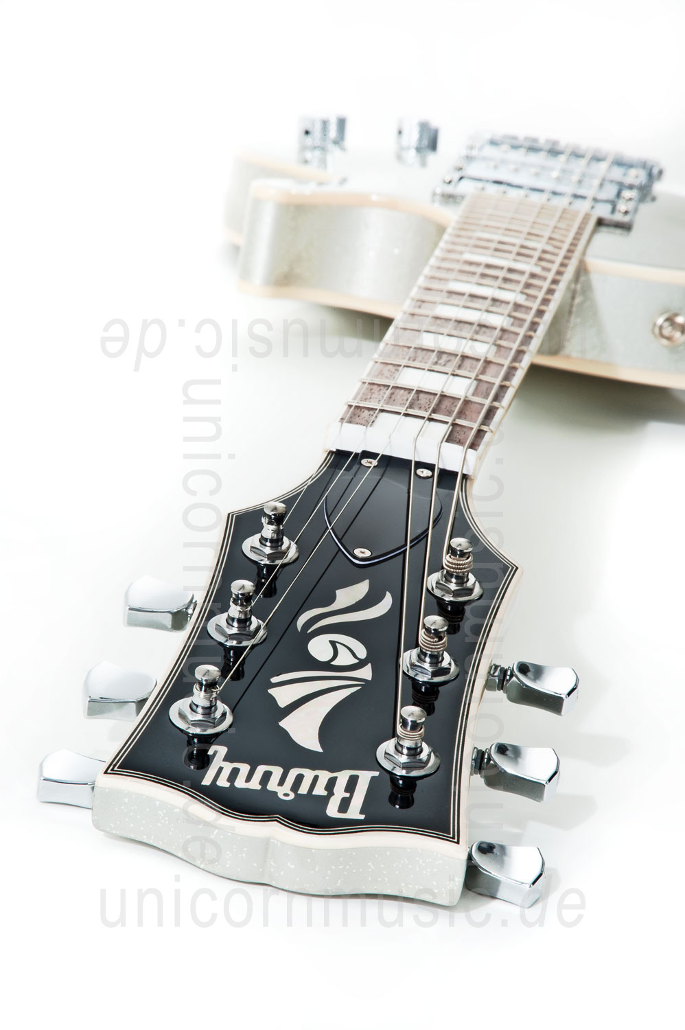zur Artikelbeschreibung / Preis E-Gitarre BURNY RLC 60 SLSP SILVER SPARKLE