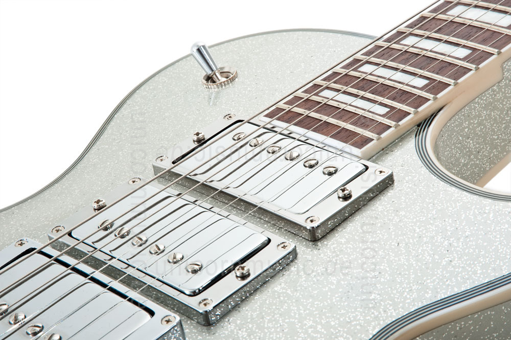 zur Artikelbeschreibung / Preis E-Gitarre BURNY RLC 60 SLSP SILVER SPARKLE