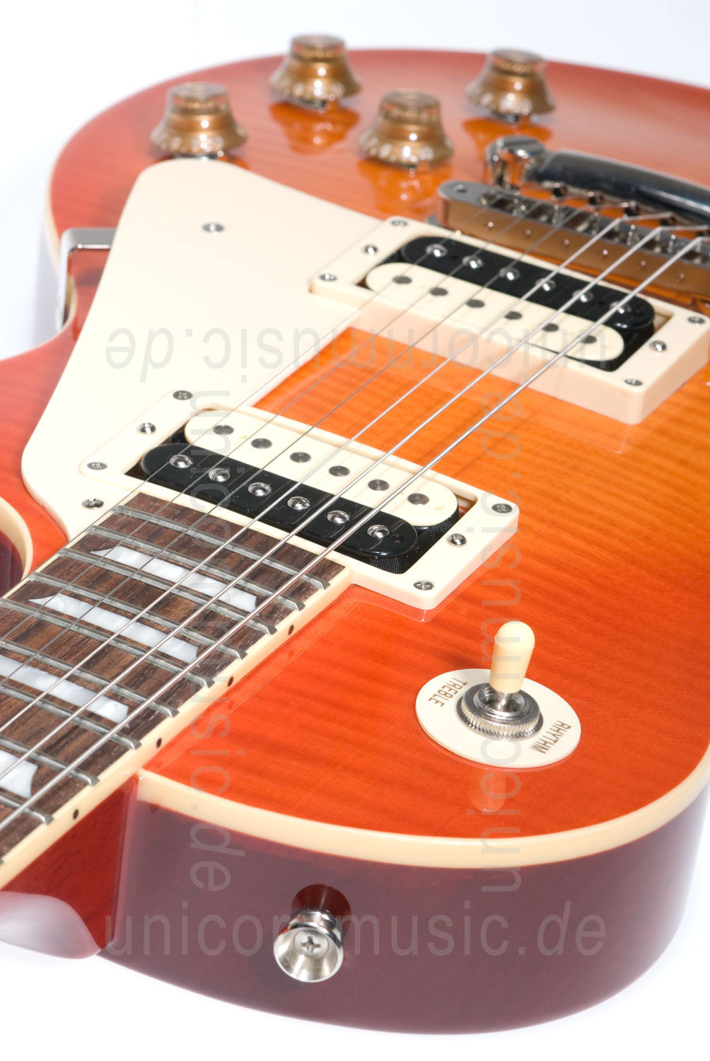 zur Artikelbeschreibung / Preis E-Gitarre BURNY RLG 55Z HSB HONEY BURST