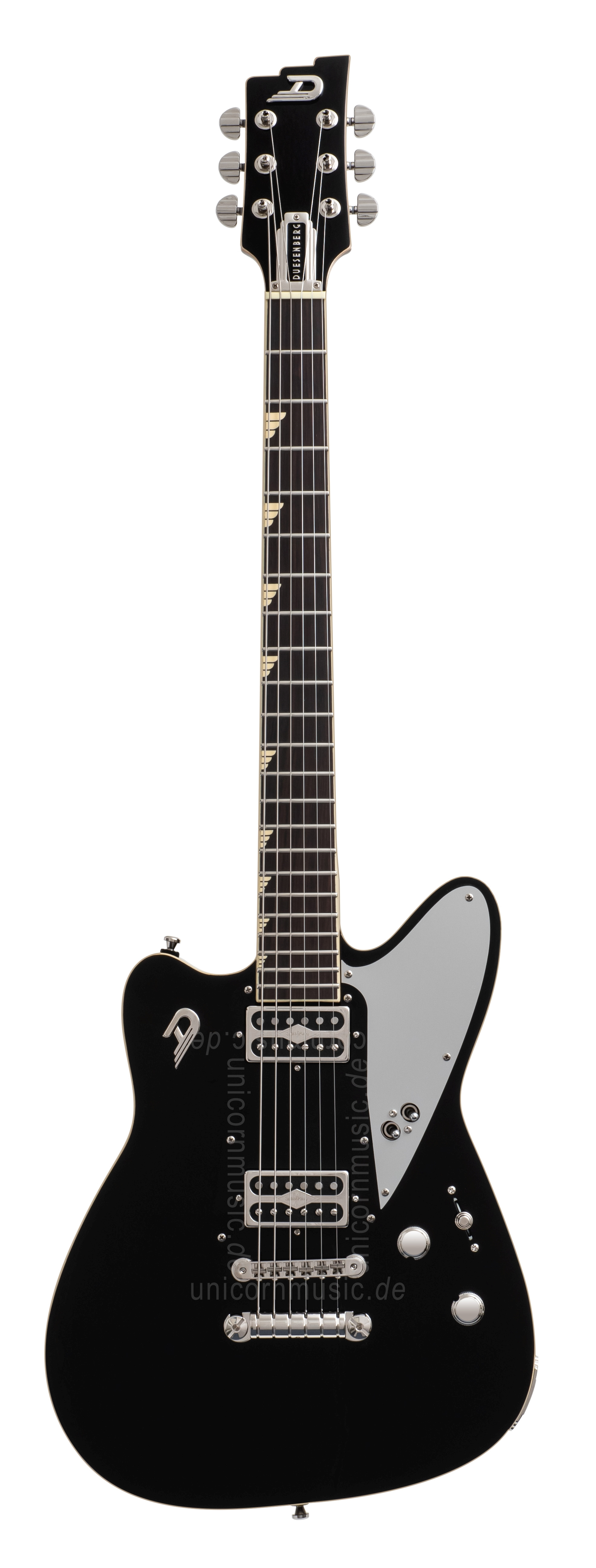 zur Artikelbeschreibung / Preis E-Gitarre DUESENBERG The Falken - Stop Tail - Black 