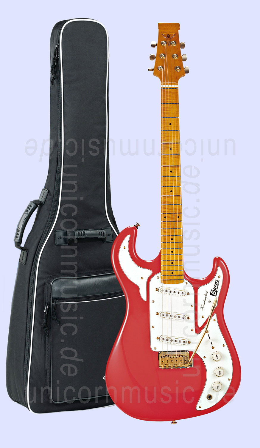 zur Artikelbeschreibung / Preis E-Gitarre BURNS MARQUEE - in Guards Red