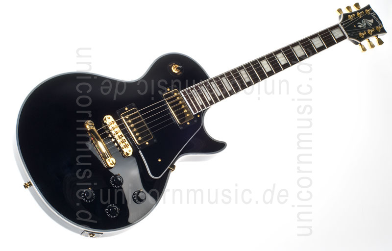 zur Artikelbeschreibung / Preis E-Gitarre BURNY RLC 60 BLK BLACK