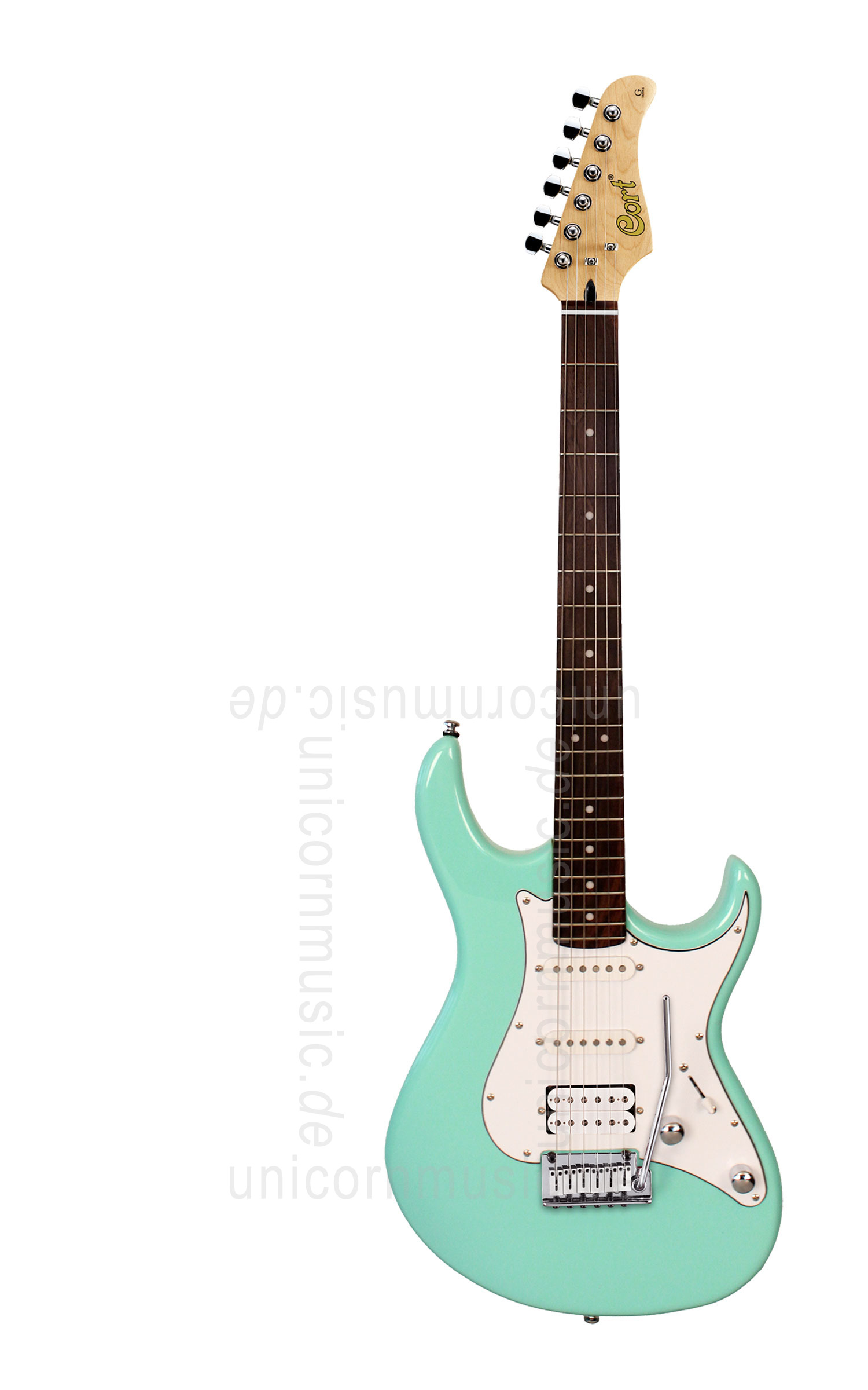 zur Artikelbeschreibung / Preis E-Gitarre CORT G260 DX Sumpfesche - See Foam Green