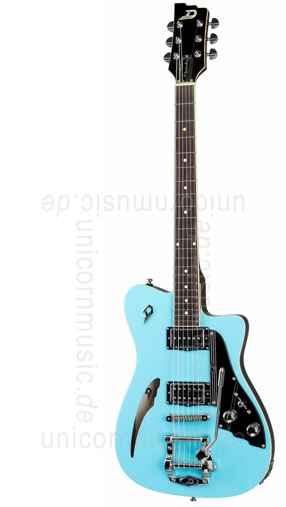 zur Artikelbeschreibung / Preis E-Gitarre DUESENBERG CARIBOU - Narvik Blue - Tremolo 