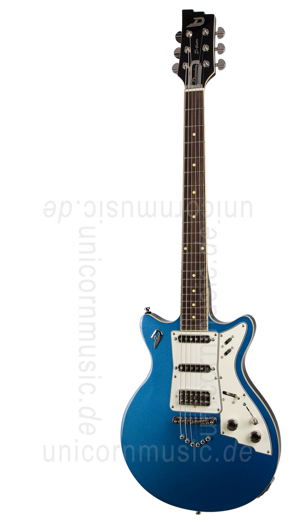 zur Artikelbeschreibung / Preis E-Gitarre DUESENBERG D-CASTER Toaster - Lake Placid Blue