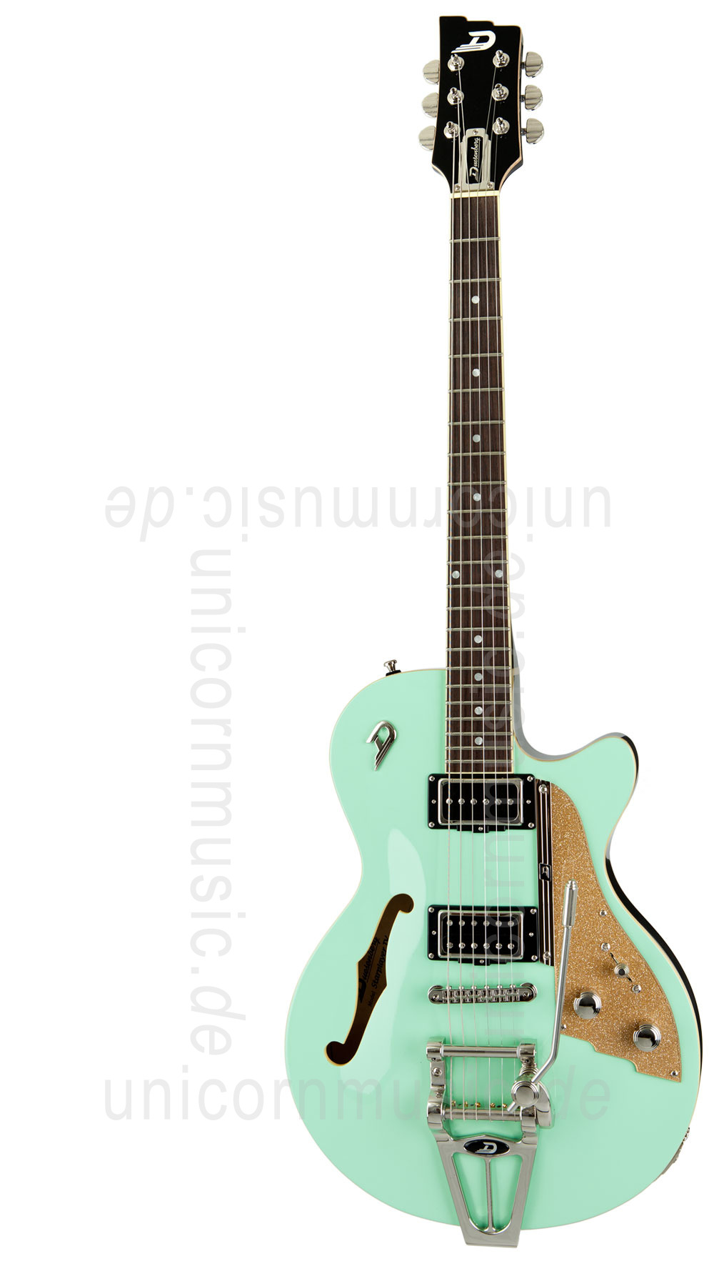 zur Artikelbeschreibung / Preis E-Gitarre DUESENBERG STARPLAYER TV - SURF GREEN + Custom Line Case