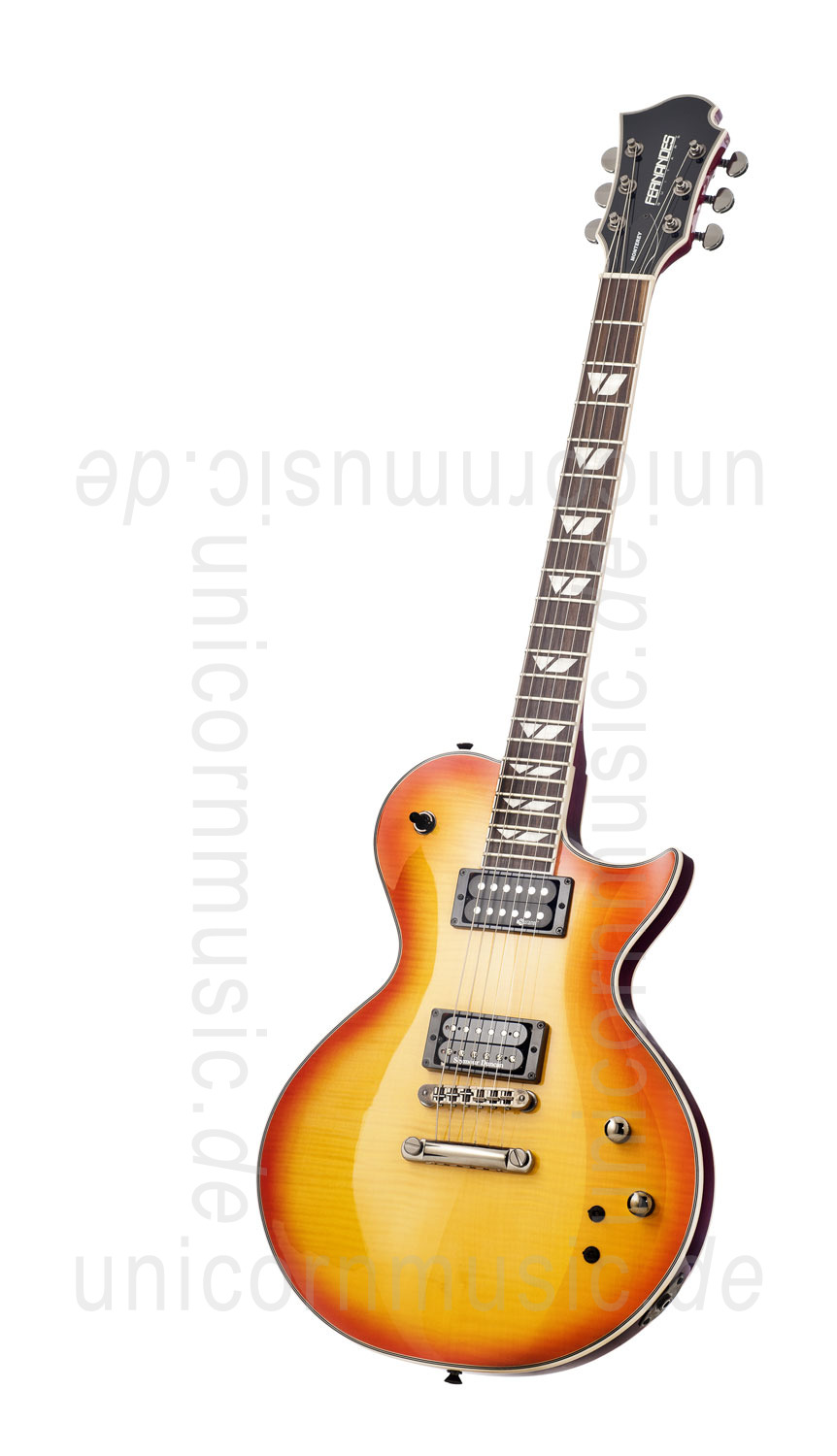 zur Artikelbeschreibung / Preis E-Gitarre FERNANDES MONTEREY ELITE - Honey Burst + Koffer