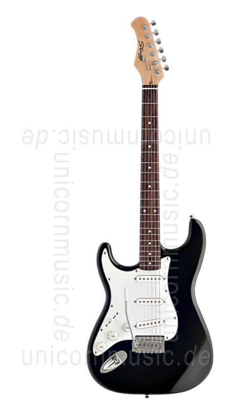 zur Artikelbeschreibung / Preis E-Gitarre STAGG S300-LH-BK - Linkshänder Version