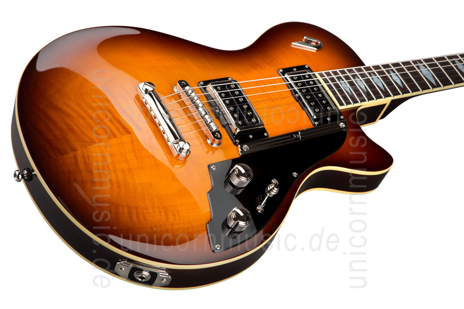 zur Artikelbeschreibung / Preis E-Gitarre DUESENBERG 59er - Tobacco Burst + Premium Line Case