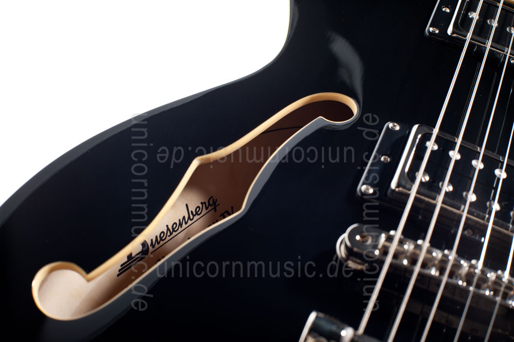 zur Artikelbeschreibung / Preis E-Gitarre DUESENBERG STARPLAYER TV - BLACK + Custom Line Case