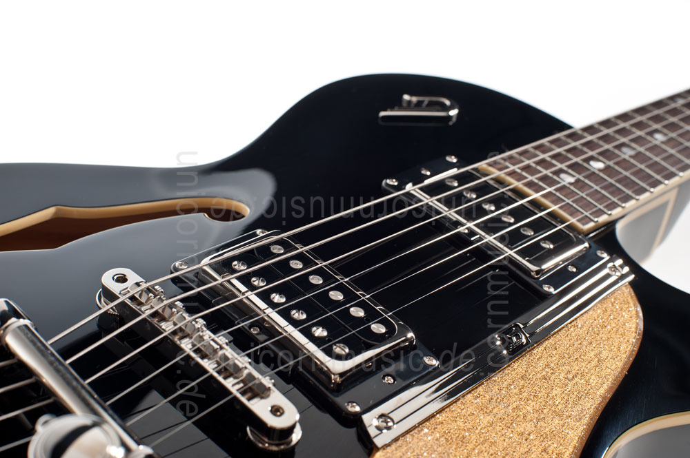 zur Artikelbeschreibung / Preis E-Gitarre DUESENBERG STARPLAYER TV - BLACK + Custom Line Case