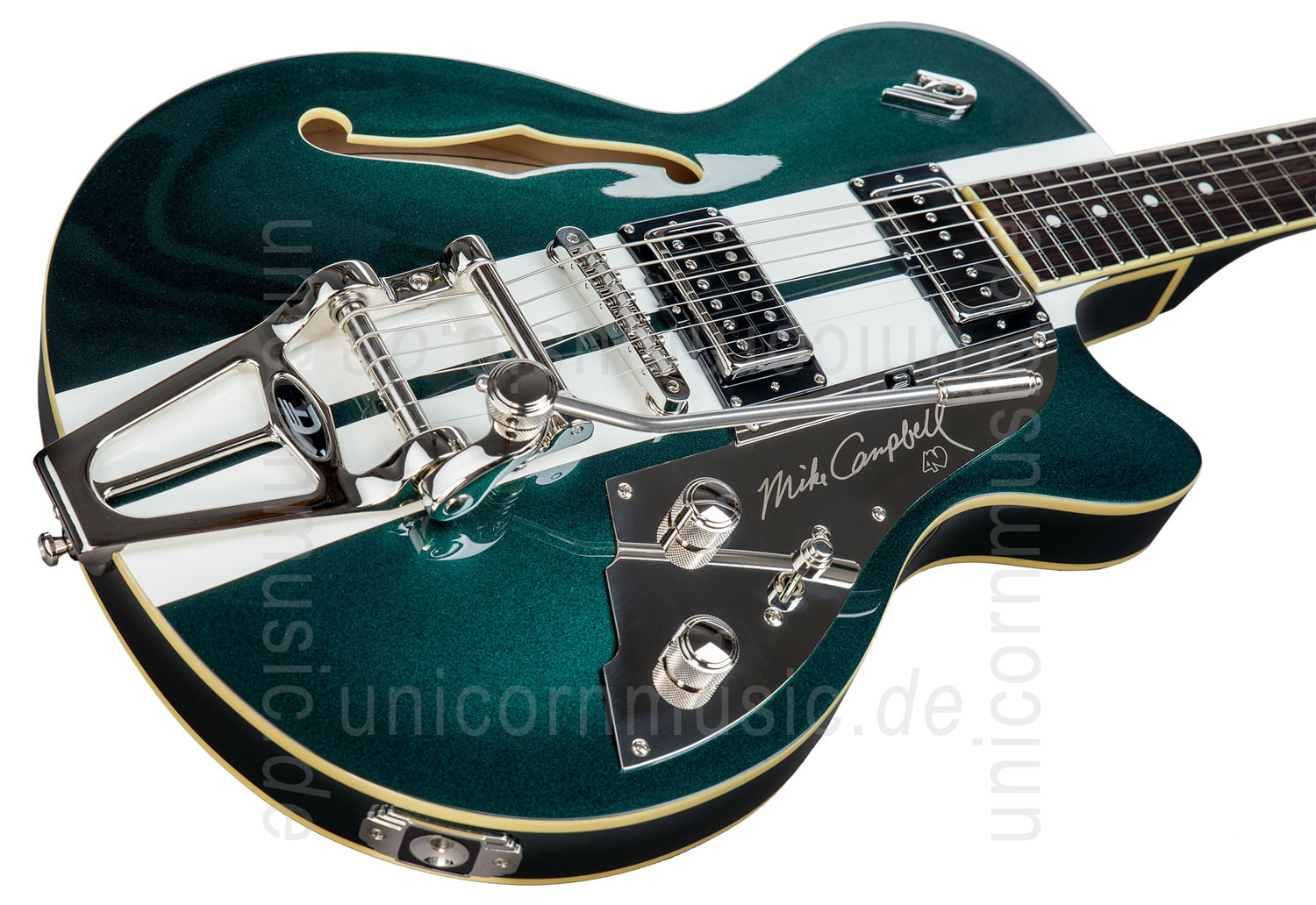 zur Artikelbeschreibung / Preis E-Gitarre DUESENBERG STARPLAYER TV ALLIANCE - MIKE CAMPBELL 40th + Custom Line Case