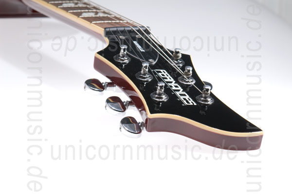 zur Artikelbeschreibung / Preis E-Gitarre FERNANDES RAVELLE ELITE - Dark Amber - Sustainer + Koffer
