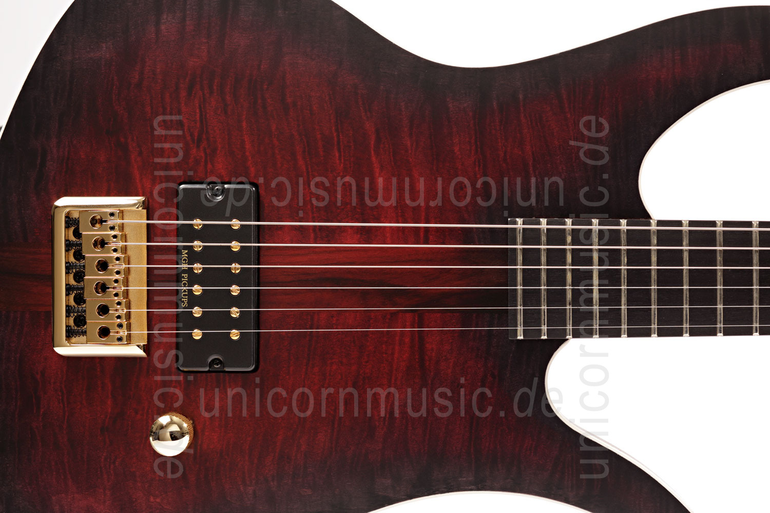 zur Artikelbeschreibung / Preis E-Gitarre MGH GUITARS Blizzard Beast Premium Deluxe - black cherry burst  - made in Germany