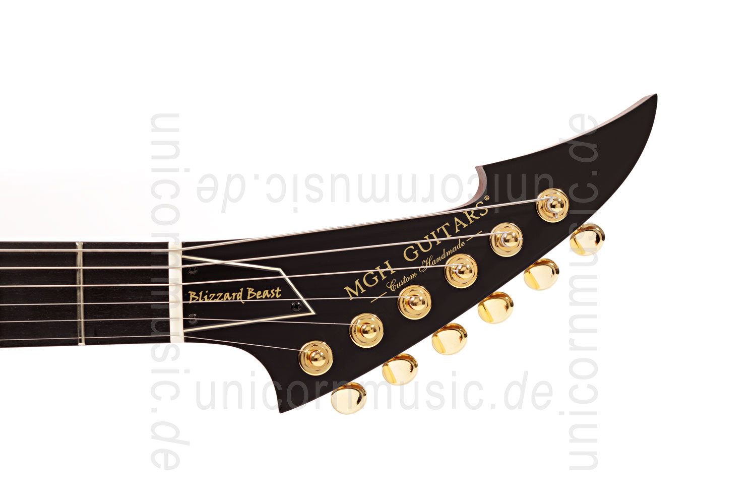 zur Artikelbeschreibung / Preis E-Gitarre MGH GUITARS Blizzard Beast Premium Deluxe - black cherry burst  - made in Germany