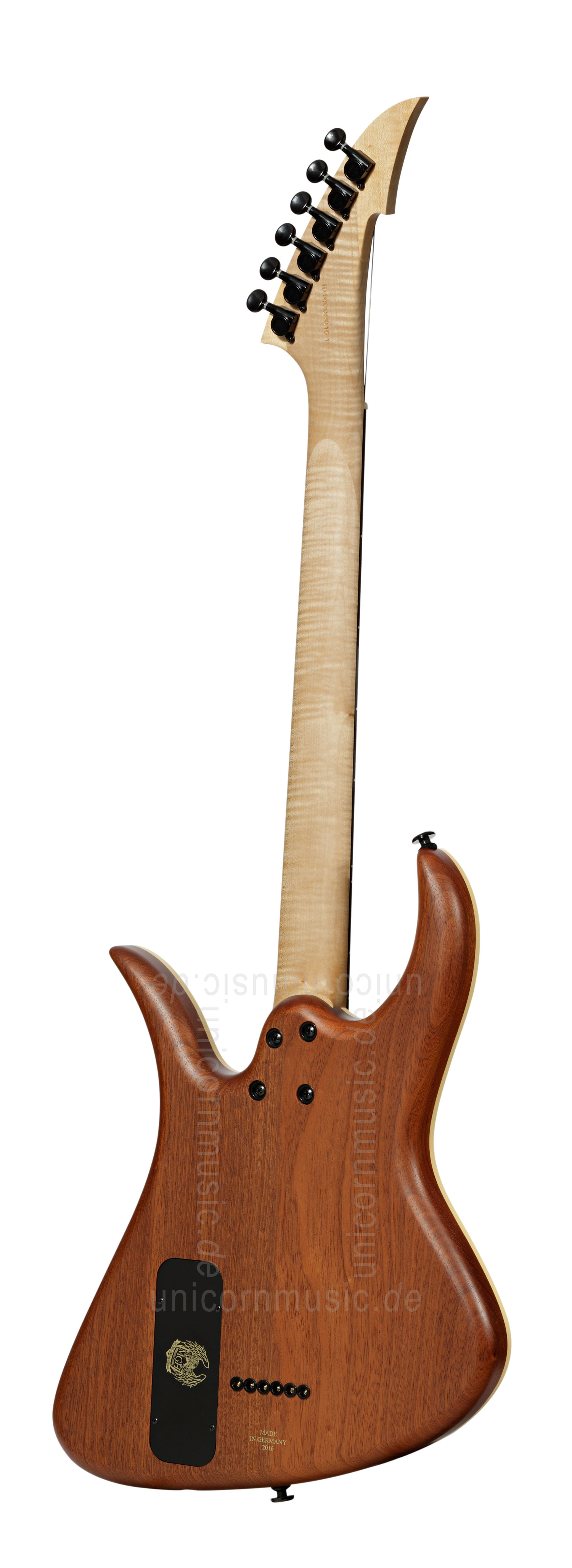 zur Artikelbeschreibung / Preis E-Gitarre MGH GUITARS Blizzard Beast Deluxe - green amber burst  - made in Germany