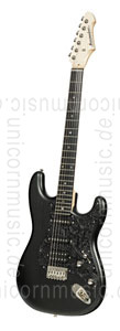 zur Detailansicht E-Gitarre BERSTECHER Deluxe - Black / Floral Black + Koffer - made in Germany