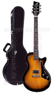 zur Detailansicht E-Gitarre DUESENBERG DRAGSTER - 2Tone Sunburst - Single Cutaway + Custom Line Case