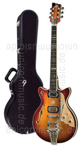 zur Detailansicht E-Gitarre DUESENBERG ALLIANCE SERIES JOE WALSH - Gold Burst + Custom Line Case