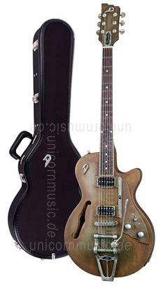 zur Detailansicht E-Gitarre DUESENBERG STARPLAYER TV Custom Shop - Rusty Steel + Custom Line Case