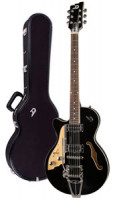 E-Gitarre DUESENBERG STARPLAYER TV - BLACK - Linkshänder Version + Custom Line Case
