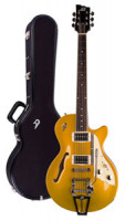 E-Gitarre DUESENBERG STARPLAYER TV - Gold Top + Custom Line Case