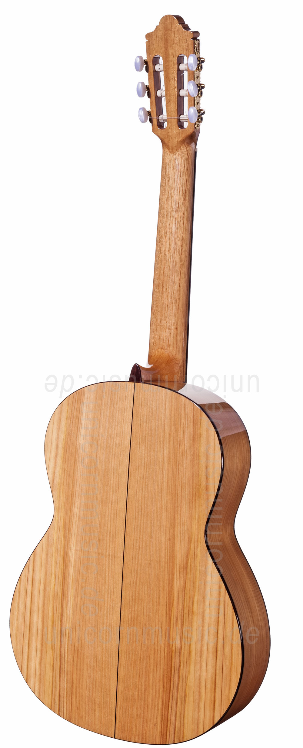 zur Artikelbeschreibung / Preis Spanische Flamencogitarre CAMPS M5-S-LH (blanca) - Linkshänder Version - massive Fichtendecke - Sandelholz