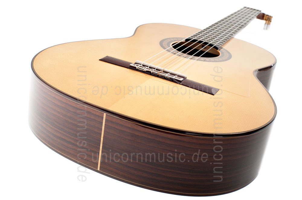zur Artikelbeschreibung / Preis Spanische Flamencogitarre CAMPS PRIMERA NEGRA - vollmassiv - Fichten Decke
