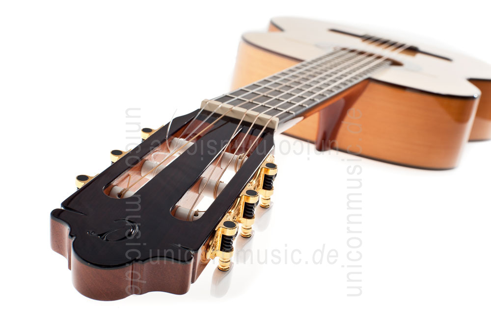 zur Artikelbeschreibung / Preis Spanische Flamencogitarre CAMPS PRIMERA Zypresse (blanca) - vollmassiv - Fichten Decke