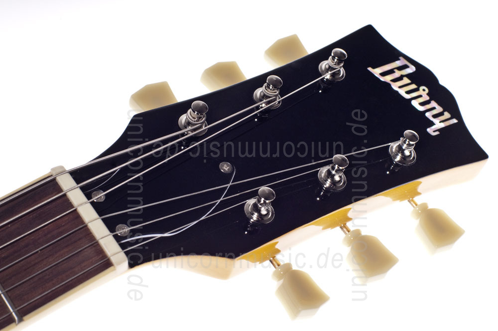 zur Artikelbeschreibung / Preis Halbresonanz Jazz-Gitarre BURNY RSA-65-VN Vintage Nature + original Koffer