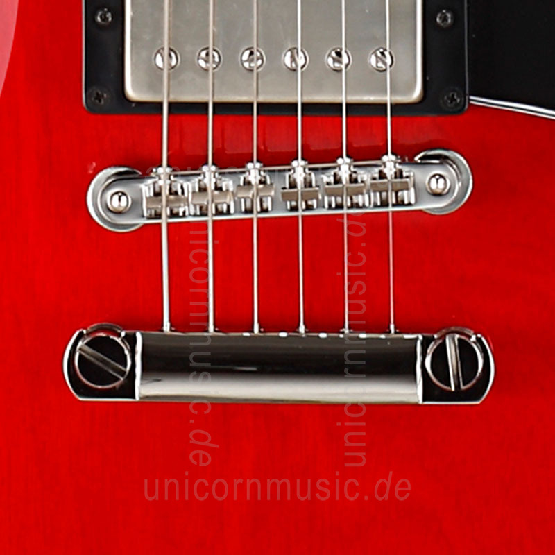 zur Artikelbeschreibung / Preis Halbresonanz Jazz-Gitarre CORT SOURCE Cherry Red + original Tasche