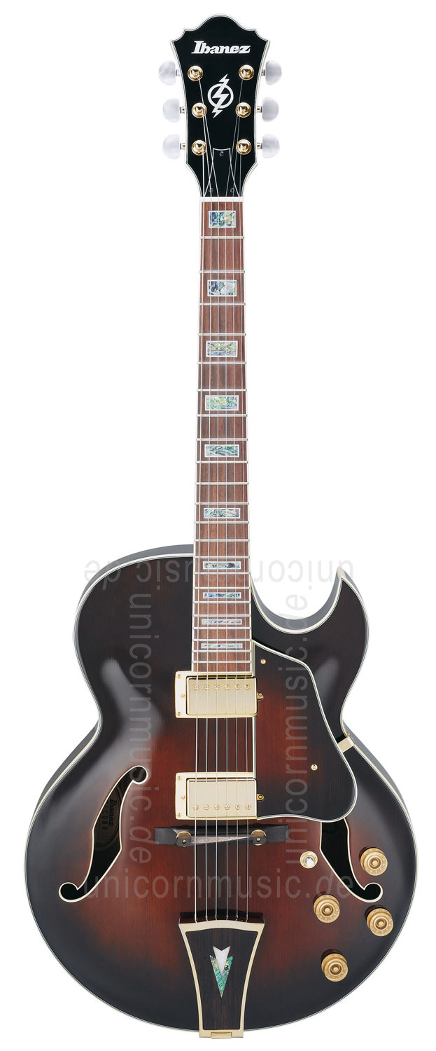 zur Artikelbeschreibung / Preis Vollresonanz Jazz-Gitarre IBANEZ ARTCORE AK-95-DVS + Tasche + Gurt