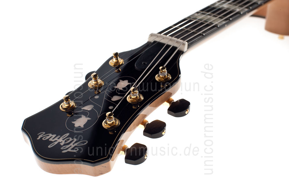 zur Artikelbeschreibung / Preis Vollresonanz Jazz-Gitarre HÖFNER NEW PRESIDENT HNP-N-0 + Koffer - massive Fichtendecke