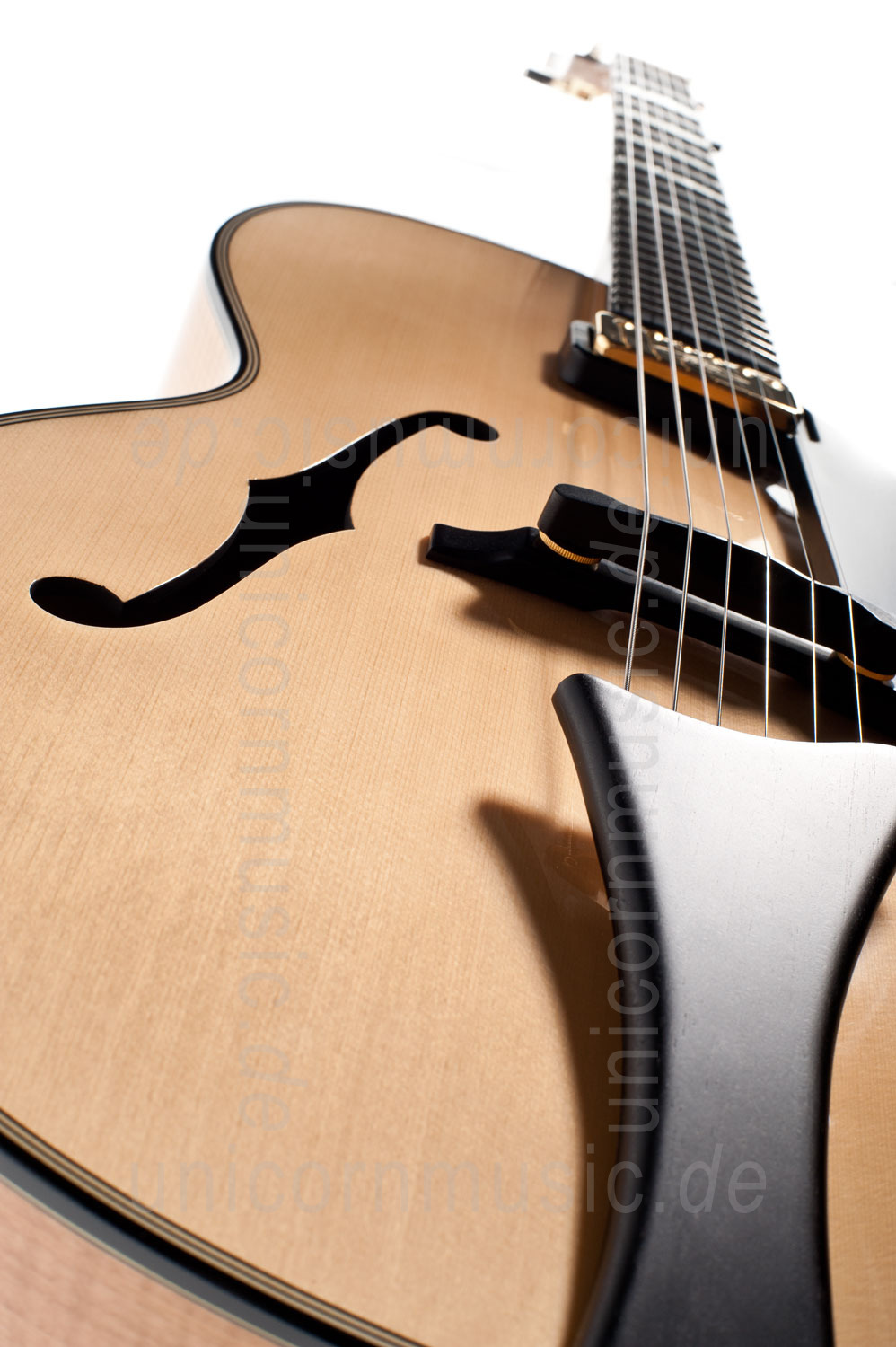 zur Artikelbeschreibung / Preis Vollresonanz Jazz-Gitarre HÖFNER NEW PRESIDENT HNP-N-0 + Koffer - massive Fichtendecke