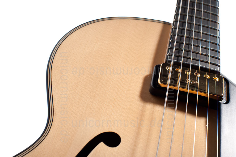 zur Artikelbeschreibung / Preis Vollresonanz Jazz-Gitarre HÖFNER NEW PRESIDENT HNP-N-0 + Koffer - massive Fichtendecke