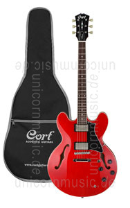 zur Detailansicht Halbresonanz Jazz-Gitarre CORT SOURCE Cherry Red + original Tasche