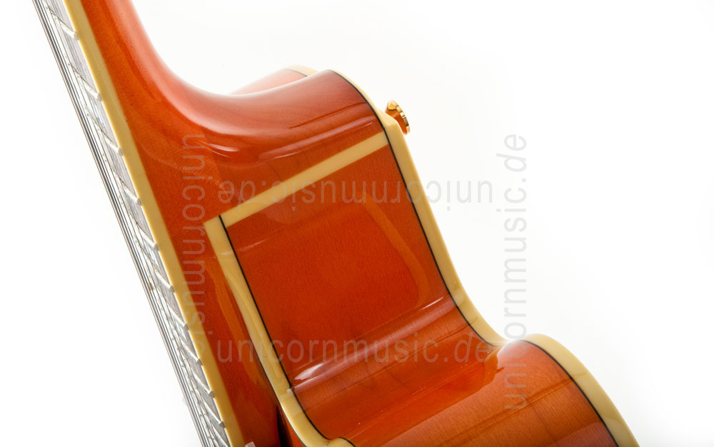 zur Artikelbeschreibung / Preis Vollresonanz Jazz-Gitarre - PEERLESS TONEMASTER PLAYER Orange + Koffer