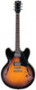 Halbresonanz Jazz-Gitarre BURNY RSA-75-BS Brown Burst + original Koffer
