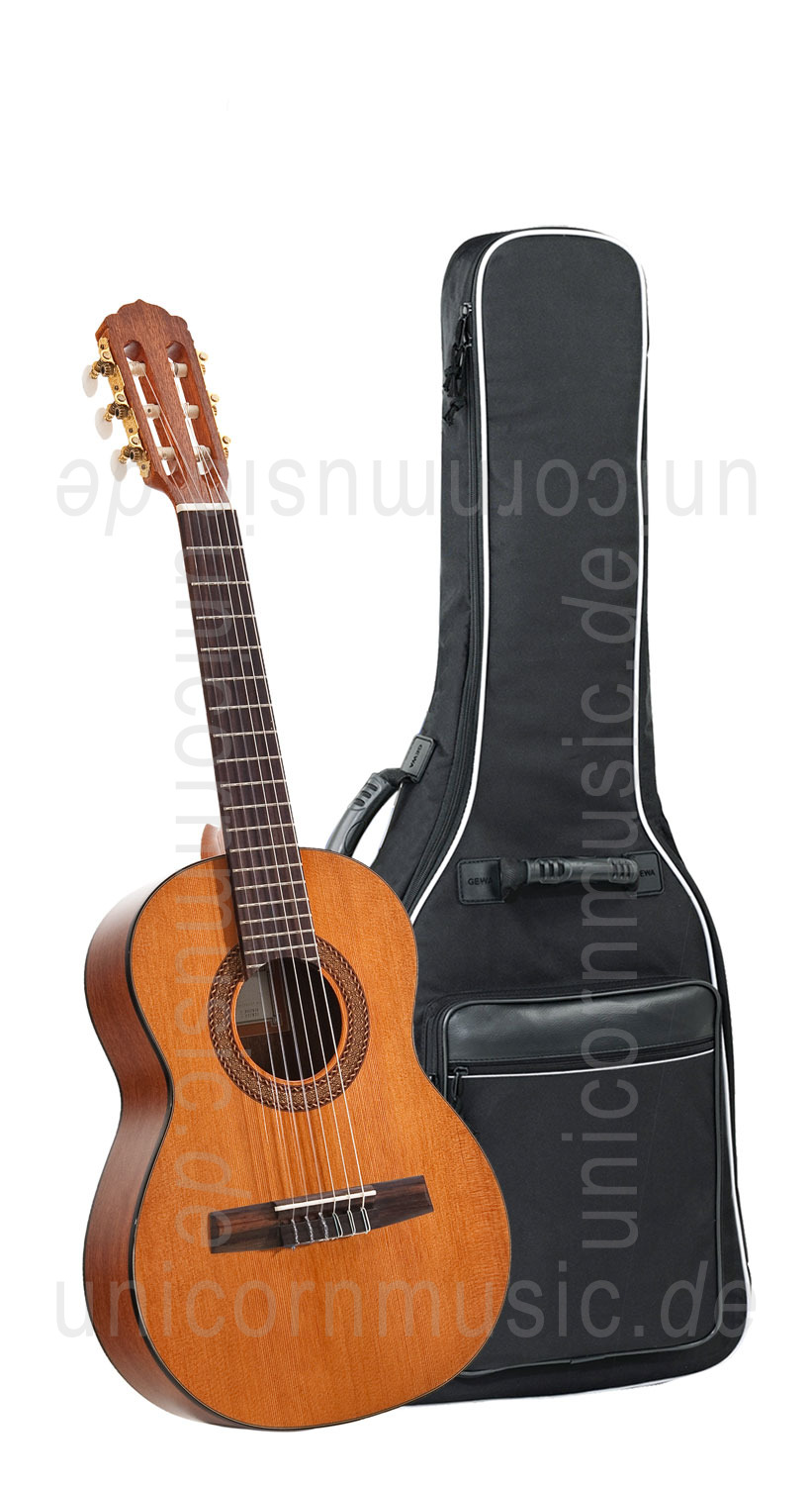 zur Artikelbeschreibung / Preis Linkshänder Kindergitarre 1/4 - ARANJUEZ MODELL A4-Z 48 LH  - Massive Zederndecke