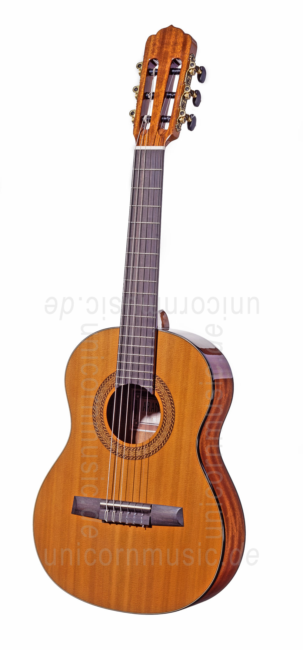 zur Artikelbeschreibung / Preis Kindergitarre 1/4 - ARANJUEZ MODELL A4/Z 48  - Massive Zederndecke