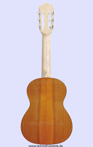 zur Artikelbeschreibung / Preis Kindergitarre 1/8 - PRO NATURA Silver Series - Massive Decke - Kirsch