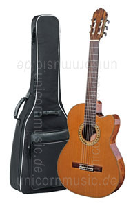 zur Detailansicht Spanische Konzertgitarre JOAN CASHIMIRA MODELL 56e E-C Cutaway  Thinline - ohne Tonabnehmer - massive Zederndecke