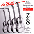 Kinder- Konzertgitarren Saiten Satz 7/8 - LA BELLA 178 - normal Tension
