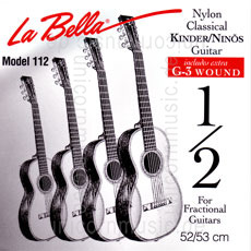 zur Detailansicht Kinder- Konzertgitarren Saiten Satz 1/2 - LA BELLA 112 - normal Tension
