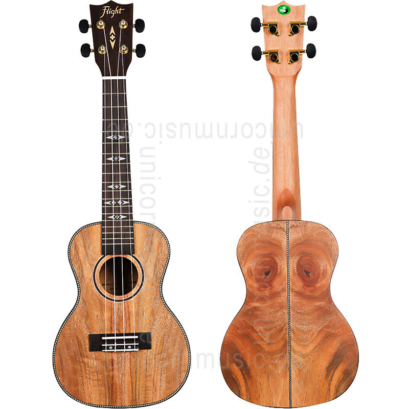 zur Artikelbeschreibung / Preis Konzert Ukulele - FLIGHT DUC 450 - Mango + Tasche